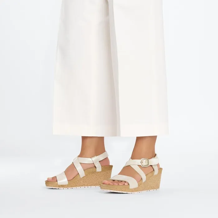 Women Birkenstock MultiStrap Sibyl Metallic Silver