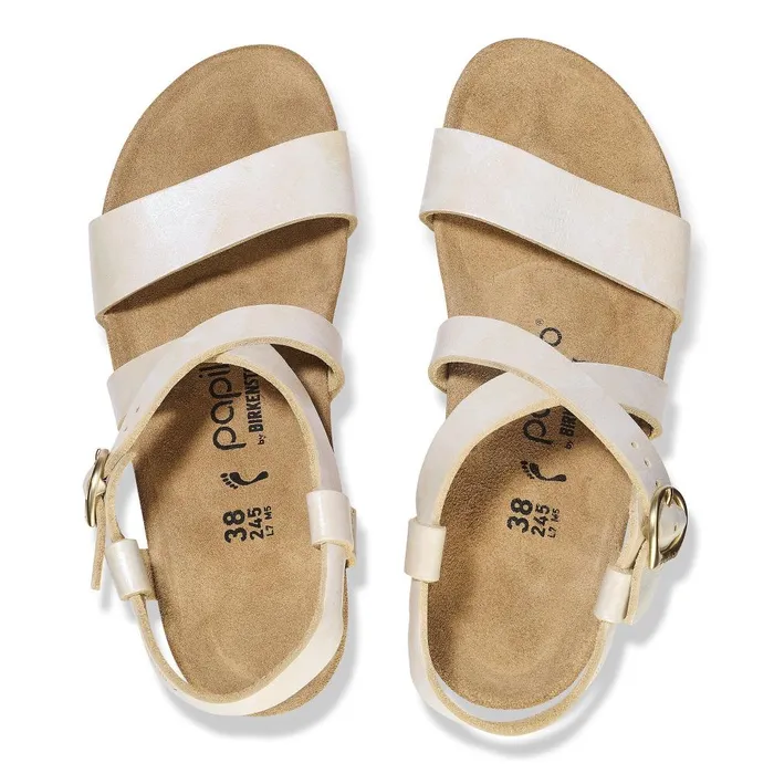 Women Birkenstock MultiStrap Sibyl Metallic Silver