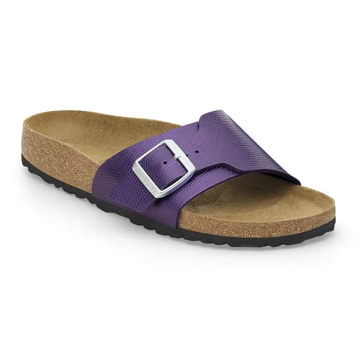 Women Birkenstock OneStrap Catalina Shiny Acai