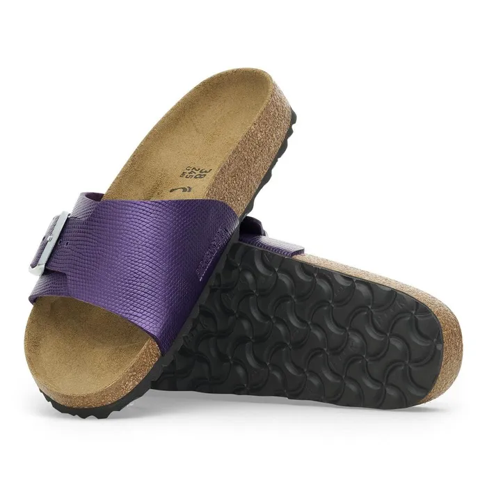 Women Birkenstock OneStrap Catalina Shiny Acai