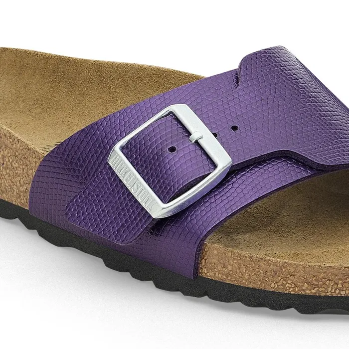 Women Birkenstock OneStrap Catalina Shiny Acai