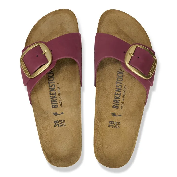 Women Birkenstock OneStrap Madrid Big Buckle Berry Crush