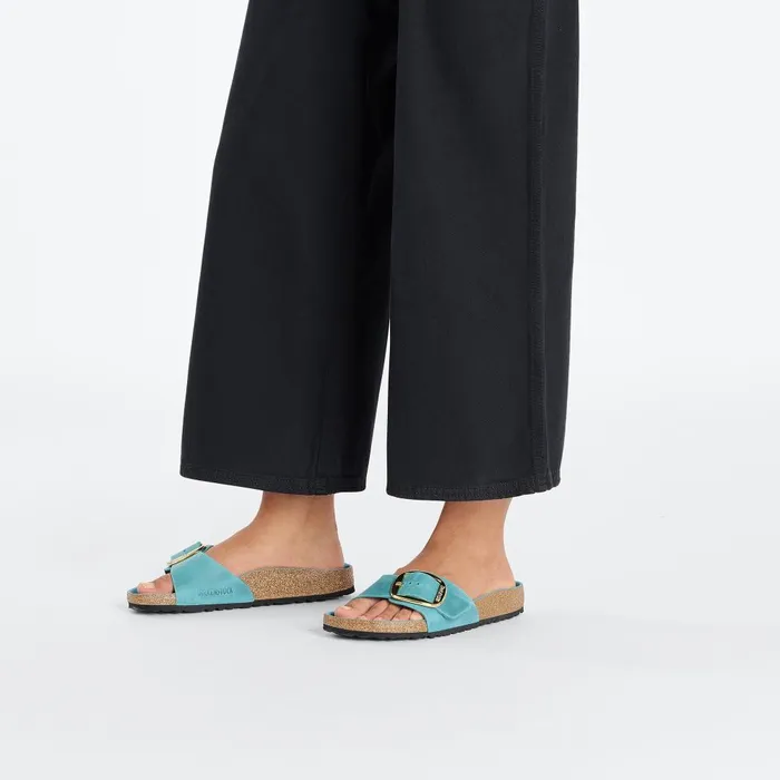 Women Birkenstock OneStrap Madrid Big Buckle Biscay Bay