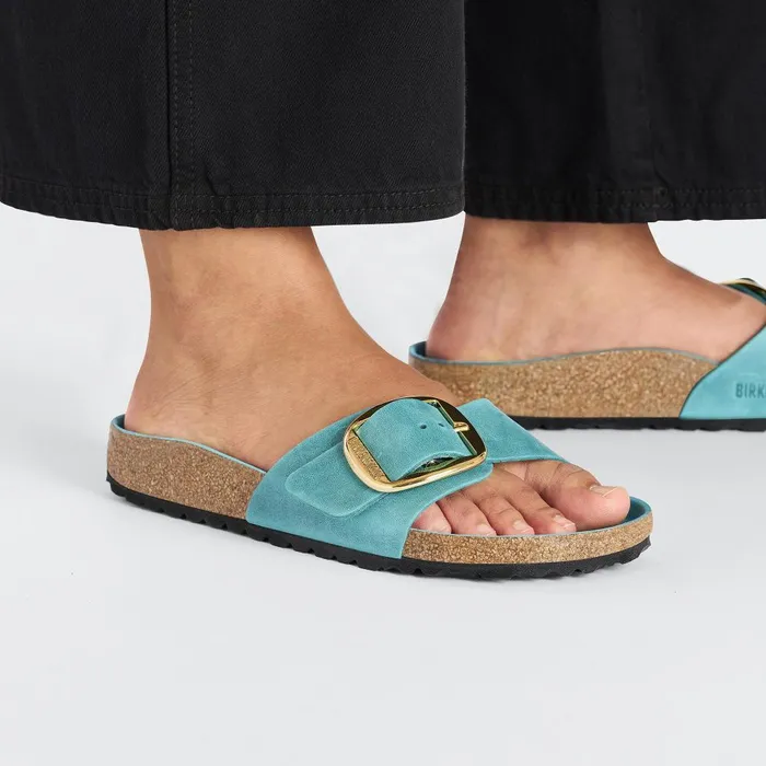 Women Birkenstock OneStrap Madrid Big Buckle Biscay Bay