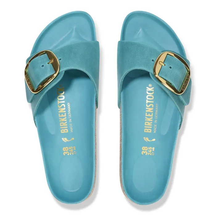 Women Birkenstock OneStrap Madrid Big Buckle Biscay Bay