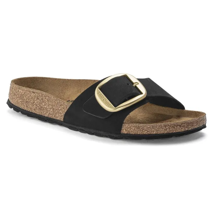 Women Birkenstock OneStrap Madrid Big Buckle Black