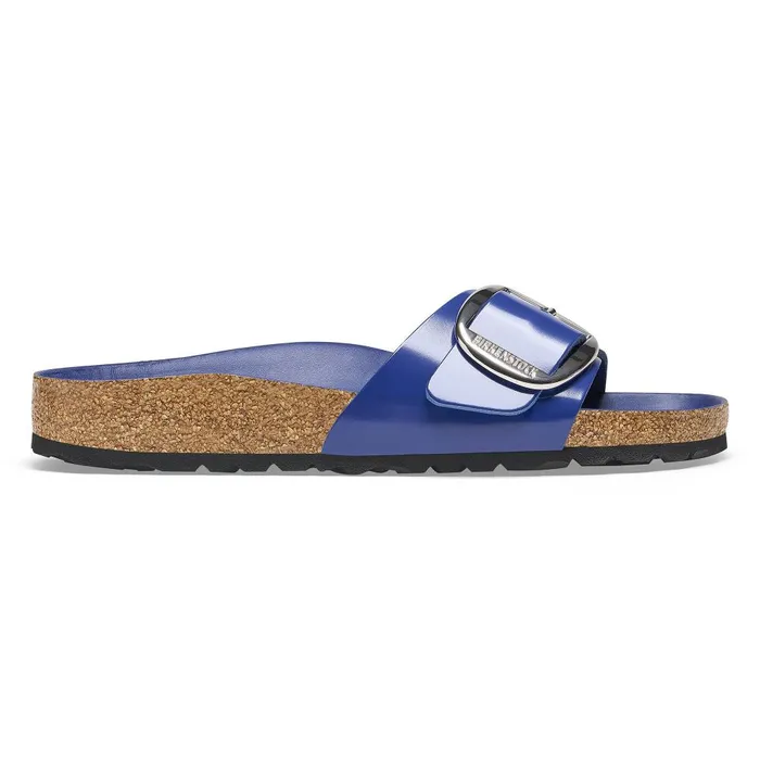 Women Birkenstock OneStrap Madrid Big Buckle Highshine Cobalt