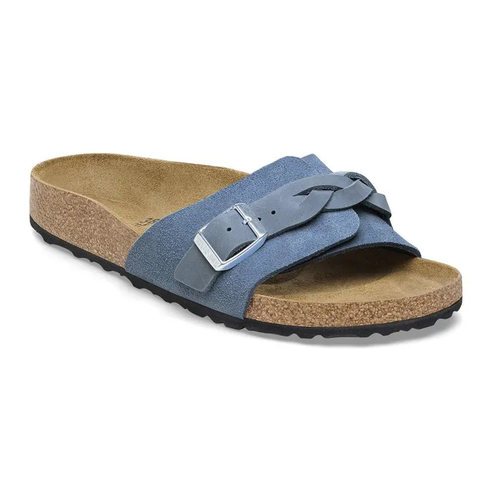 Women Birkenstock OneStrap Oita Braided Elemental Blue