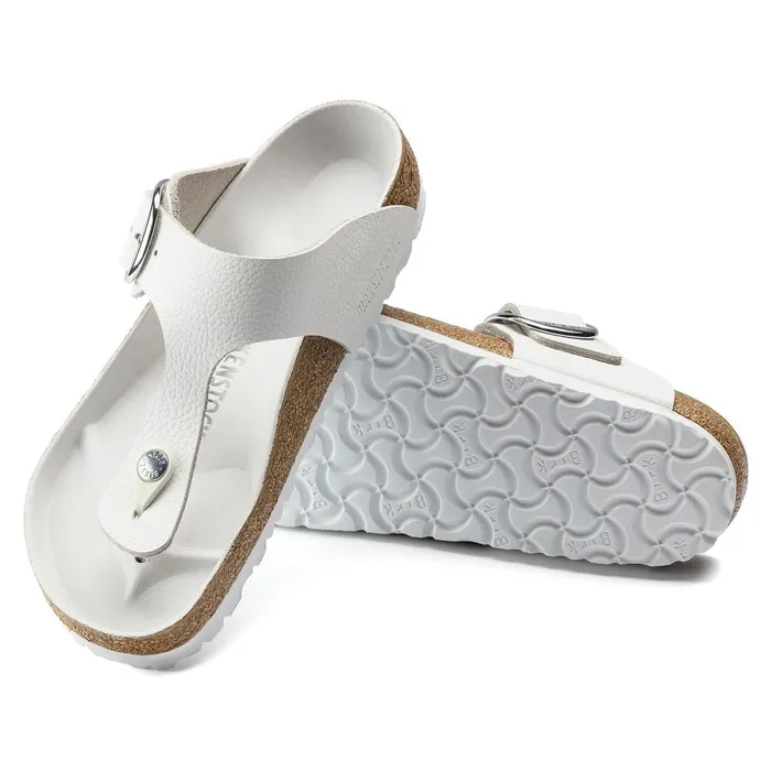 Women Birkenstock Thong Gizeh Big Buckle White