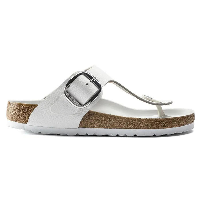 Women Birkenstock Thong Gizeh Big Buckle White