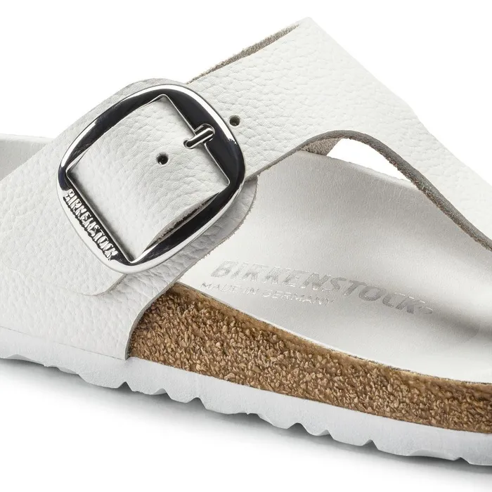 Women Birkenstock Thong Gizeh Big Buckle White