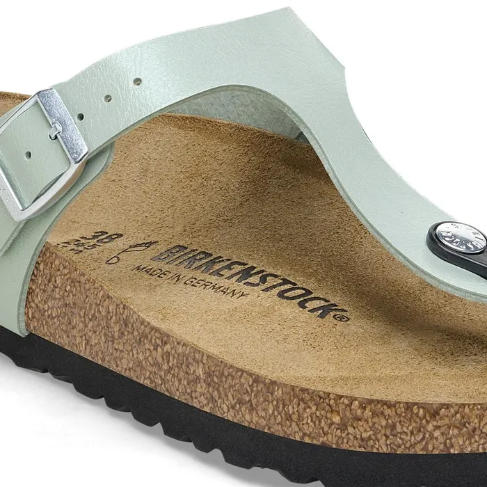 Women Birkenstock Thong Gizeh Graceful Surf Green