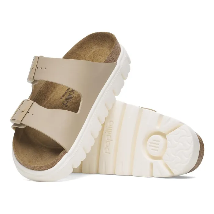 Women Birkenstock TwoStrap Arizona Chunky Sandcastle