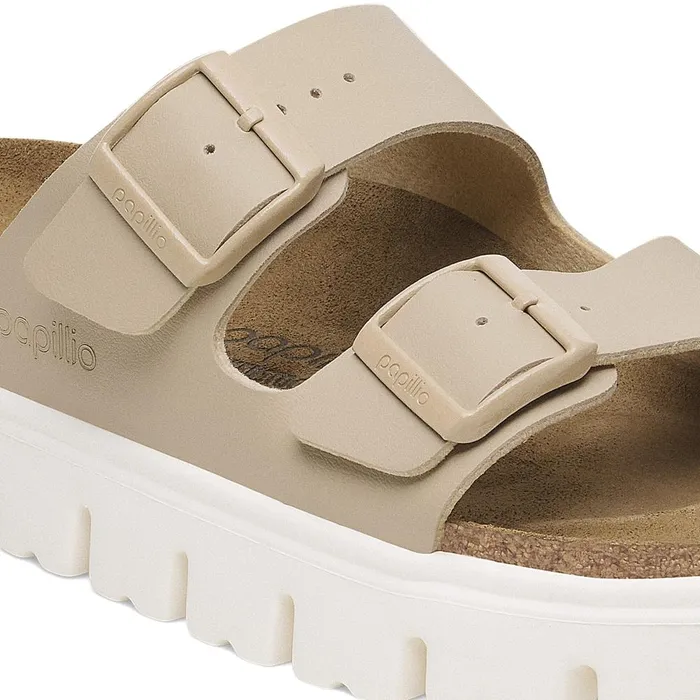 Women Birkenstock TwoStrap Arizona Chunky Sandcastle