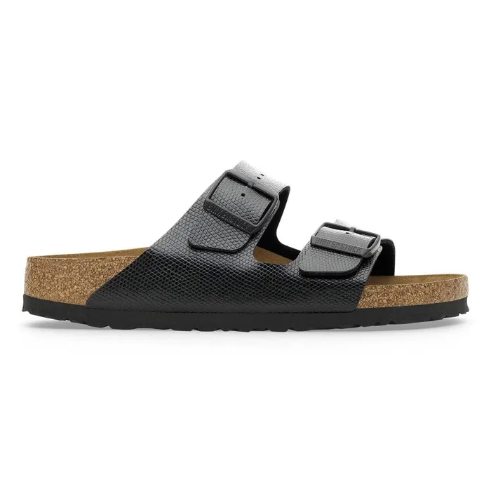 Women Birkenstock TwoStrap Arizona Shiny Black