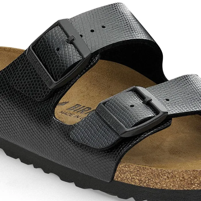 Women Birkenstock TwoStrap Arizona Shiny Black