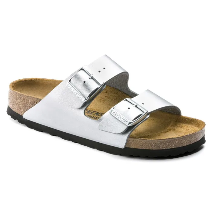 Women Birkenstock TwoStrap Arizona Silver