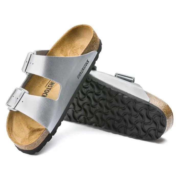 Women Birkenstock TwoStrap Arizona Silver