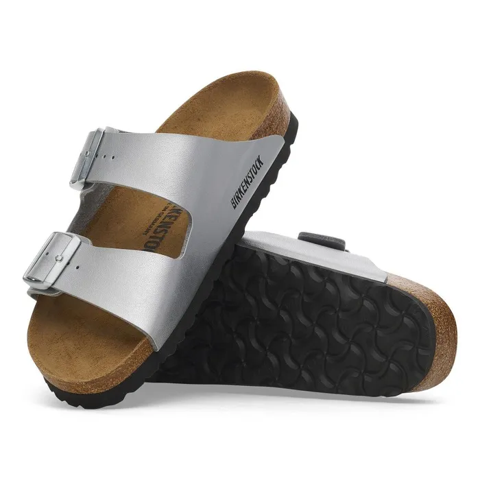 Women Birkenstock TwoStrap Arizona Silver