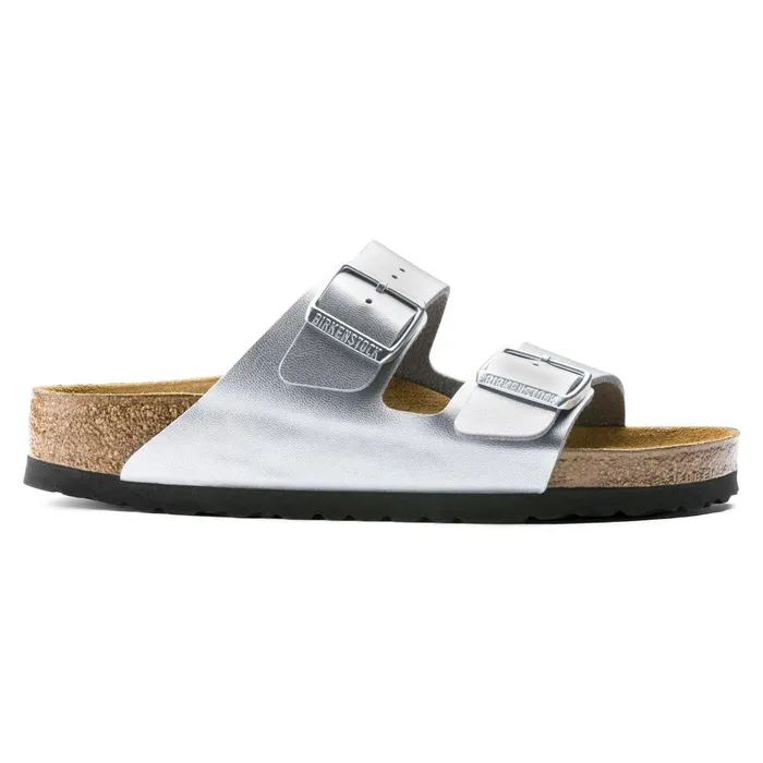 Women Birkenstock TwoStrap Arizona Silver