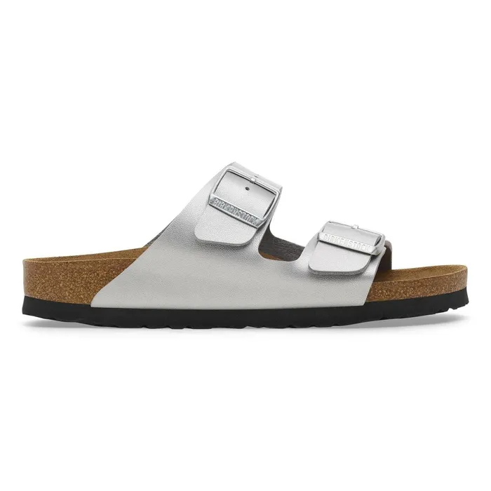 Women Birkenstock TwoStrap Arizona Silver