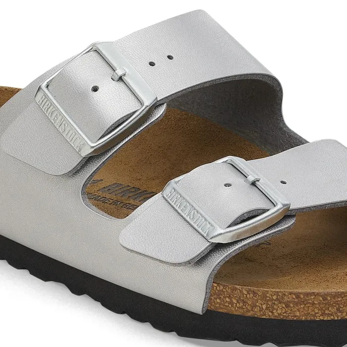 Women Birkenstock TwoStrap Arizona Silver