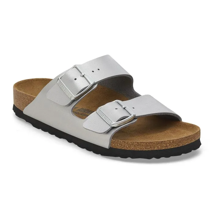 Women Birkenstock TwoStrap Arizona Silver