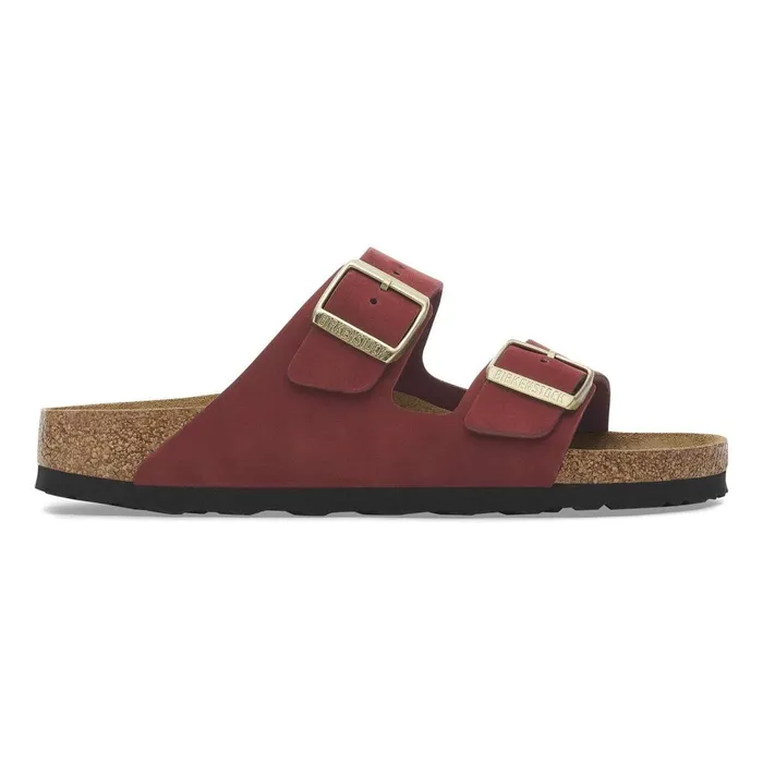 Women Birkenstock TwoStrap Arizona Soft Footbed Zinfandel