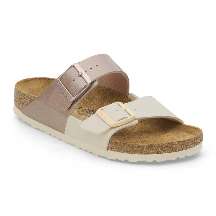 Women Birkenstock TwoStrap Arizona Split Eggshellcopper