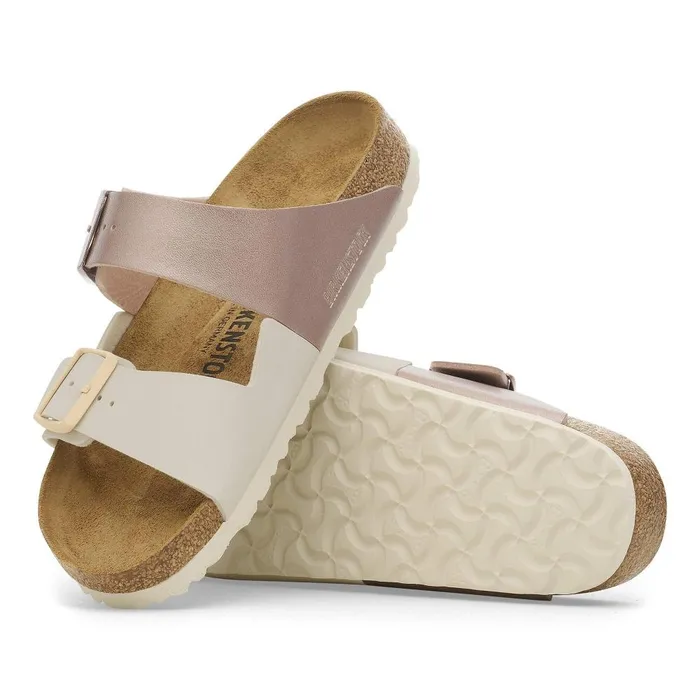 Women Birkenstock TwoStrap Arizona Split Eggshellcopper