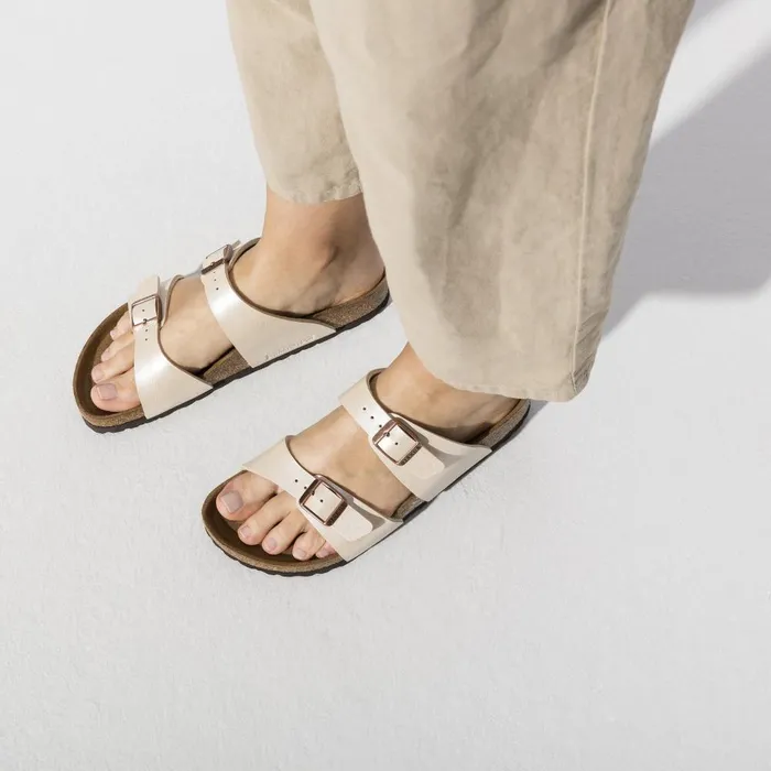Women Birkenstock TwoStrap Sydney Graceful Pearl White