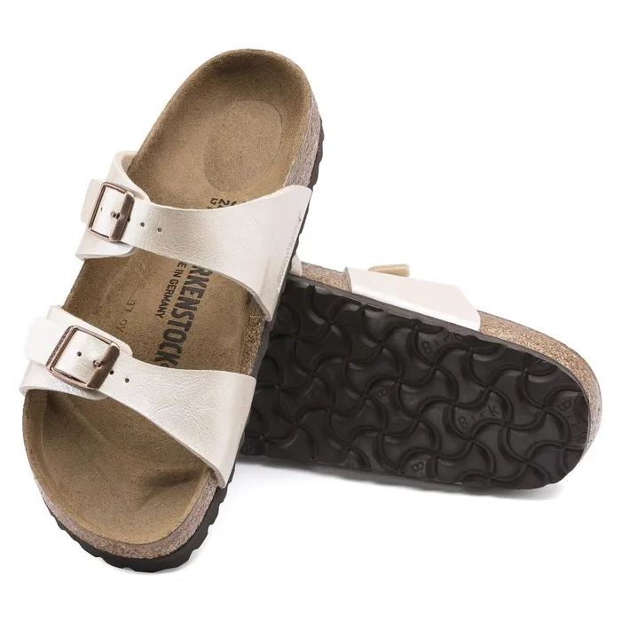 Women Birkenstock TwoStrap Sydney Graceful Pearl White