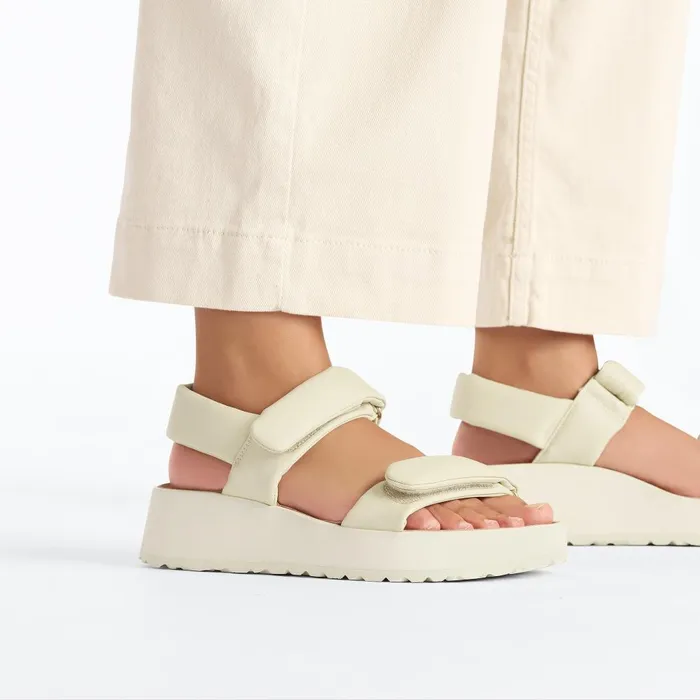 Women Birkenstock TwoStrap Theda Ecru