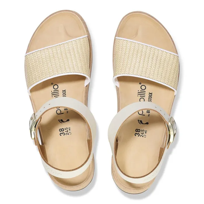 Women Birkenstock Wedges and Platforms Glenda Naturalwhite