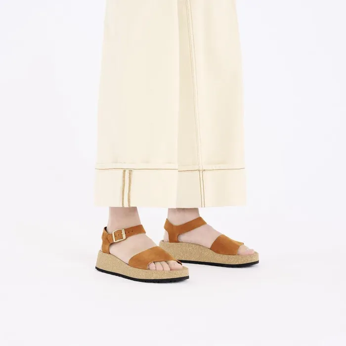 Women Birkenstock Wedges and Platforms Glenda Pecan