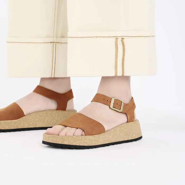 Women Birkenstock Wedges and Platforms Glenda Pecan