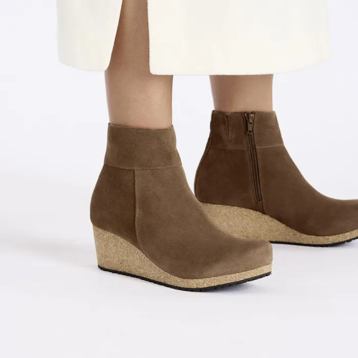 Women Birkenstock Wedges Ebba Dark Tea