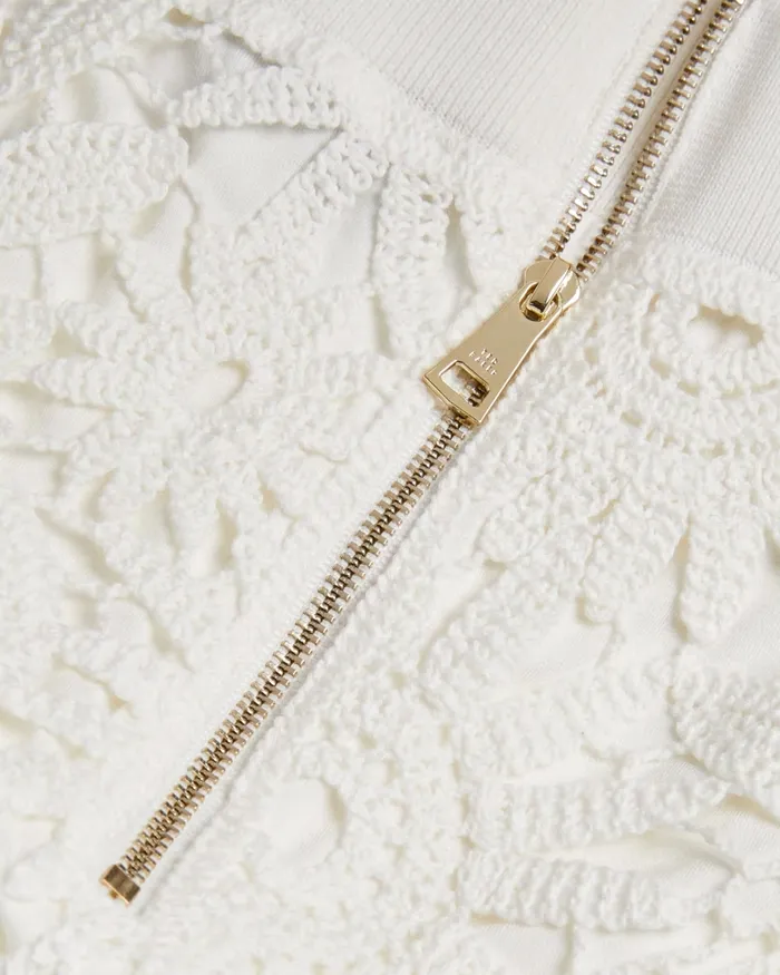 Women BITRISS 8211 Floral Crochet Fitted Midi Skirt Ivory Ted Baker Skirts Women BITRISS 8211 Floral Crochet Fitted Midi Skirt Ivory Ted Baker Skirts