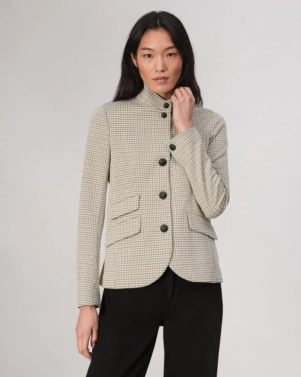 Women Blazers and Vests Rag and Bone Slade Plaid Blazer Grey Multi