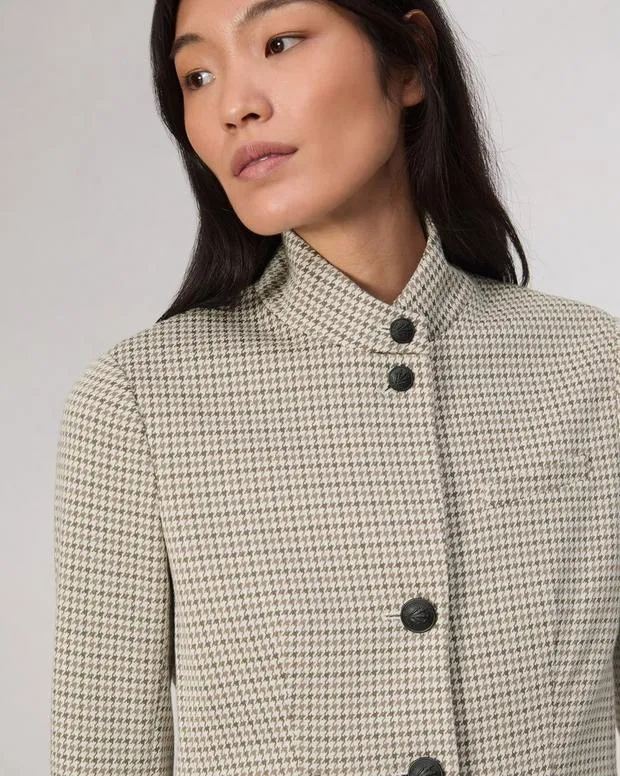 Women Blazers and Vests Rag and Bone Slade Plaid Blazer Grey Multi