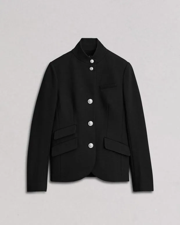 Women Blazers and Vests Rag and Bone Slade Ponte Blazer Black