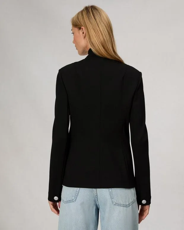 Women Blazers and Vests Rag and Bone Slade Ponte Blazer Black