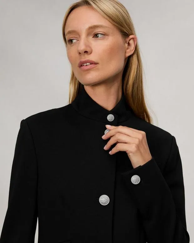Women Blazers and Vests Rag and Bone Slade Ponte Blazer Black