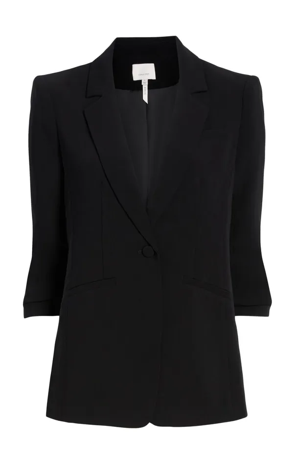 Women Blazers Cinq Sept Crepe Khloe Blazer Navy