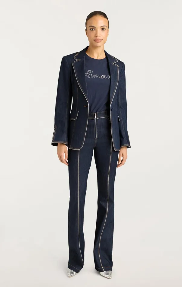 Women Blazers Cinq Sept Danicka Blazer Indigo