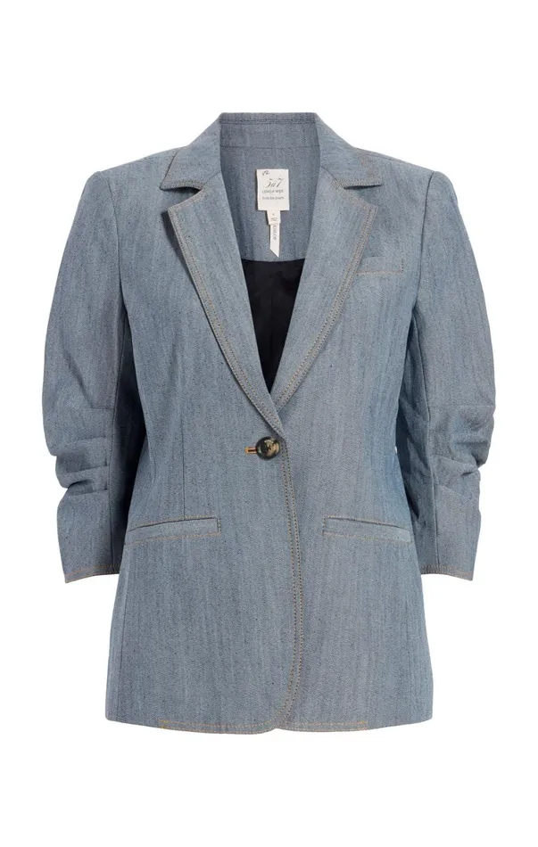 Women Blazers Cinq Sept Denim Khloe Blazer Light Indigo