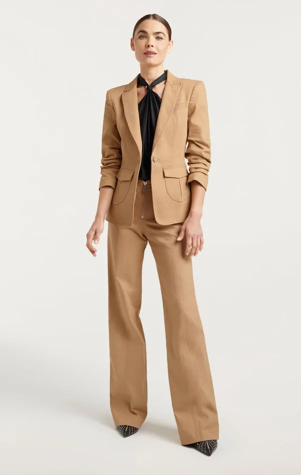 Women Blazers Cinq Sept Louisa Jacket Sahara