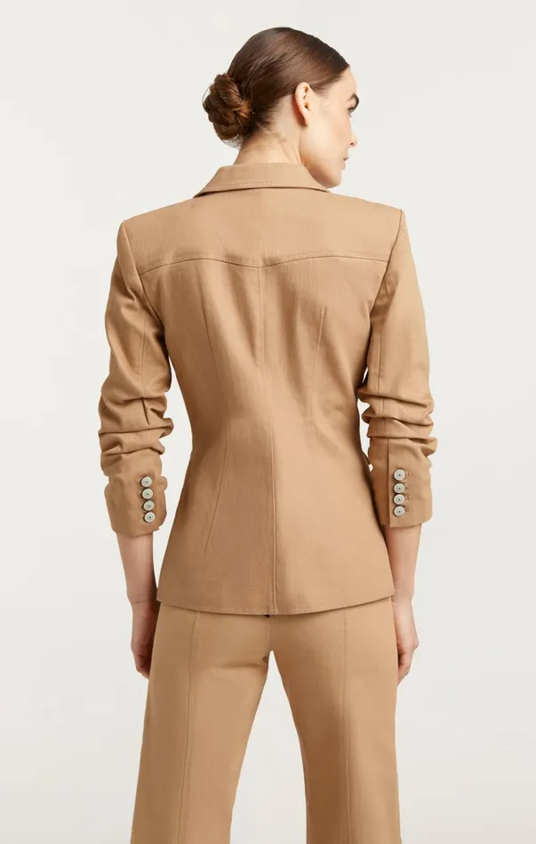 Women Blazers Cinq Sept Louisa Jacket Sahara