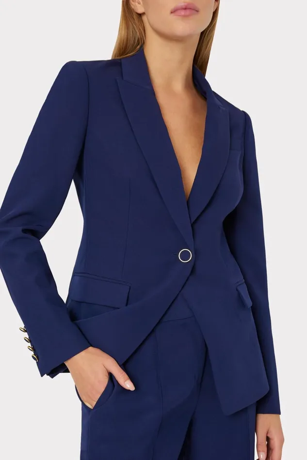 Women Blazers Milly Avery Cady Blazer Navy