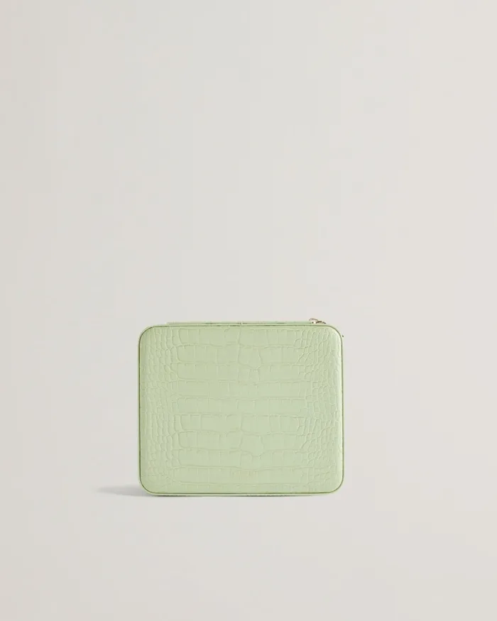 Women BRENDYY 8211 Large Croc Effect Jewellery Case Pale Green Ted Baker Jewellery Women BRENDYY 8211 Large Croc Effect Jewellery Case Pale Green Ted Baker Jewellery